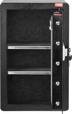 Image de Coffre-fort à porte simple de 4,0 pi³ avec serrure à clé et mot de passe, éclairage LED, noir