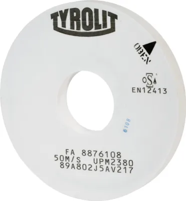 Produktbild von TYROLIT Präzisions-Außenrund-Schleifscheibe DxTxH (mm), 350x32x127, Typ: A80
