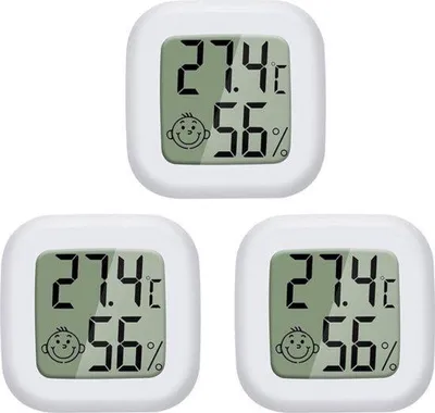 Obrázok produktu pre Mini LCD teplomer s vnútorným vlhkomerom -50 °C až 70 °C, 10–99 % relatívnej vlhkosti pre obývačku