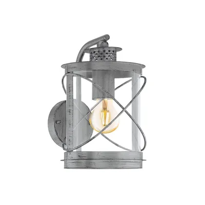 Image de EGLO Applique extérieure Hilburn 1 argent 60 W 94866