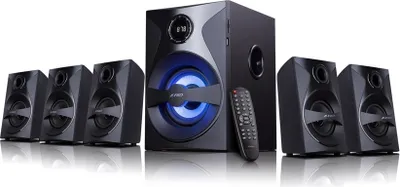 Obrázek produktu pro F&D F3800X, 5.1 kanály/kanálů, 80 W, Univerzální, Černá, MDF, Plast, FM