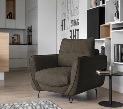 Obrázek produktu pro Křeslo do obýváku AISLIN - hnědé