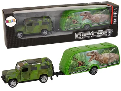 Obrázok produktu pre Súprava vozidla Jeep s prívesom na ťahanie dinosaurov