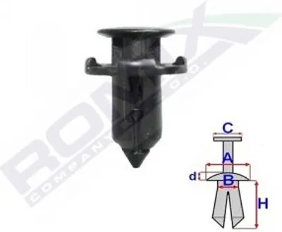Immagine prodotto di Clip per paraurti ROMIX ROM C70185