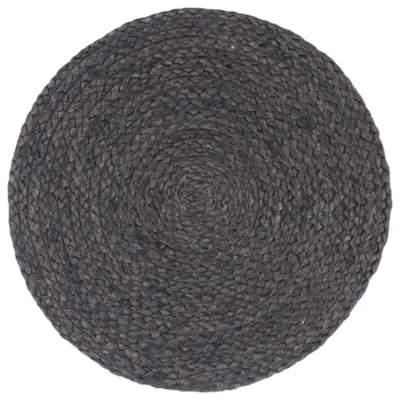 Image de vidaXL Sets de table 6 pcs. Gris foncé 38 cm Rond Jute