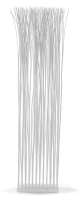Produktbild von Paravent aus Weidenholz, 170x40cm | Raumtrenner, Stellwand, Sichtschutz | Farbe: weiß