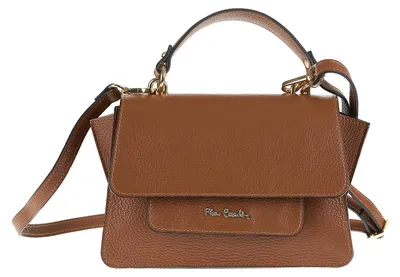 Produktbild von Pierre Cardin Handtasche echtes Leder Cognac Magnetverschluss UNICA 23.5x15x10 cm 1989-CUOIO