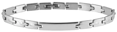 Produktbild von Akzent Gliederarmband aus Edelstahl in silberfarbig
