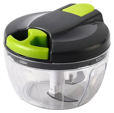 Produktbild von Manueller Zwiebelhacker mit Zugmechanismus, Gemüsehäcksler – Multi-Schneider & Knoblauchhacker (520ml)