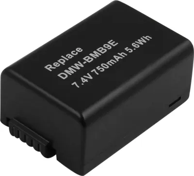 Produktbild von Avizar, Akku für Panasonic-Kamera DMW-BMB9E Li-Ionen 7,4 V 750 mAh 5,6 Wh, Schwarz