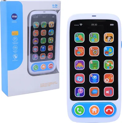 Immagine prodotto di Simulato smartphone musica luce giocattoli, multifunzionale educativo bambino bambino regalo, blu