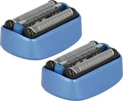 Produktbild von vhbw 2x Scherköpfe Ersatz für Braun 40B für Elektrorasierer, Schwarz Blau