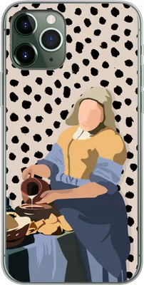 Produktbild von MuchoWow® Handyhülle Schutzhülle Hülle für Telefoonhoesje iPhone 11 Pro Alte Meister - Milchmädchen - Tupfen - Vintage Silikon Softcase Handy Hülle - Handy