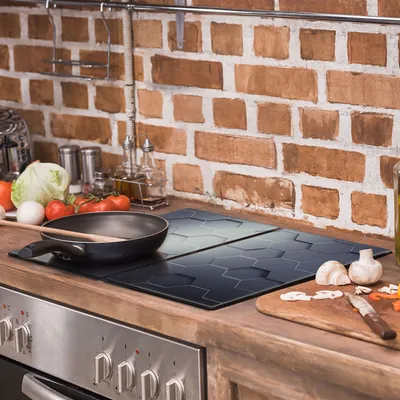 Produktbild von Glasschutzplatte für den Herd 2x30x52 Muster