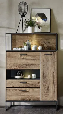 Produktbild von Stauraumelement Highboard Standschrank Kommode Beistellschrank "Manhattan I"