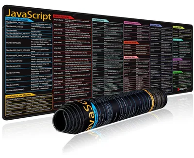 JavaScript-Mauspad mit Shortcuts, 80 x 30 cm, für Softwareentwickler