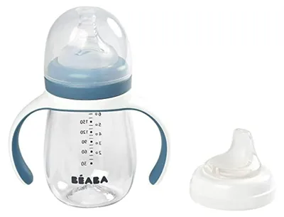 Produktbild von Beaba Strohhalmbecher 300ml - mineralgrau; 913534
