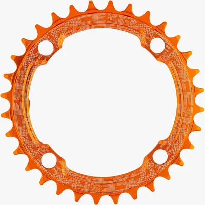 Produktbild von Race Face Kettenblatt, 104BCD, 4-Loch, 32 Z., orange - präziser Antrieb für m...