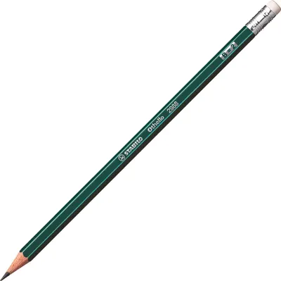 Produktbild von STABILO Bleistift mit Radierer - Othello - Einzelstift - Härtegrad B graphitgrau