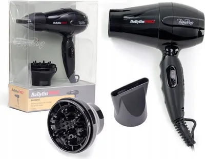Obrázok produktu pre Čierny výkonný fén BABYLISS PRO Bambino BAB5510E 1200W malý