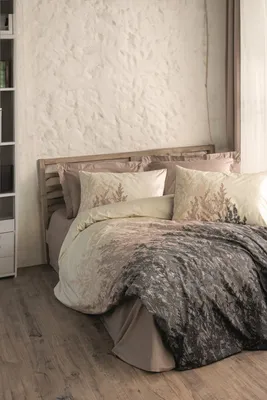 Zdjęcie produktu dla L'Essentiel Linge de Maison, Lindon - Beige, poszwa na kołdrę Ranforce king-size (FR), beżowa, 100% bawełna RANFORCE, 240 x 220 cm