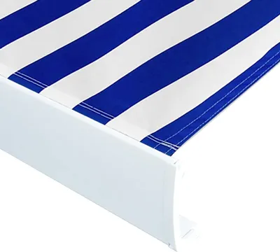 Zdjęcie produktu dla vidaXL Płócienna osłona markizy niebiesko-biała 500x300 cm