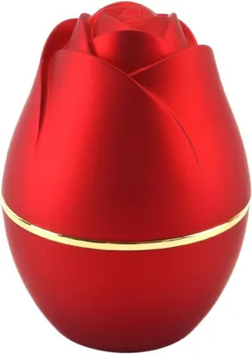Imagen del producto de Caja para anillos con iluminación, de color rojo, de 7,3 x 5,5 cm, para guardar joyas