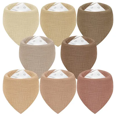 Produktbild von Set aus 6 Baby-Lätzchen aus 100% Baumwolle