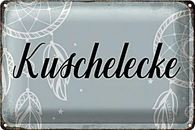 Produktbild von Blechschild Spruch 18x12cm Kuschelecke