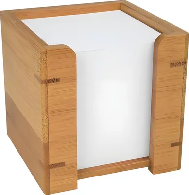 Image de WEDO boîte à notes bambou brun incl. 900 feuilles de notes