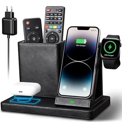 Zdjęcie produktu dla Bezprzewodowa stacja ładująca 3W1 iphone apple watch airpods indukcyjna