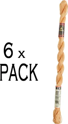 Produktbild von 6x DMC Perlgarn Stärke 5, 15 m, 115AR/5-437, VPE