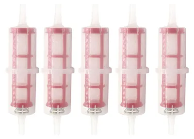 Image de 5 filtres à carburant diesel en ligne - Filtre universel pour chariot élévateur 8-10 mm