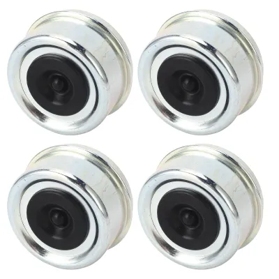 Zdjęcie produktu dla 4 sztuki osłon przeciwpyłowych łożysk przyczepy 62 mm x 36 mm, osłony smaru osiowego z gumowymi zatyczkami do łożysk o nośności od 7000 do 8000 funtów