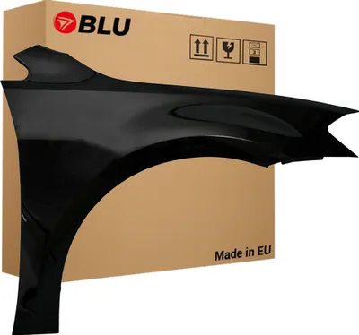 Immagine prodotto di BLU Parafango compatibile con VW Volkswagen Golf VII 7 L041 LO41 Destra Schwarz Schwarz | 2012-2017 | Anteriore | Verniciato | Pronto per il montaggio | Acciaio