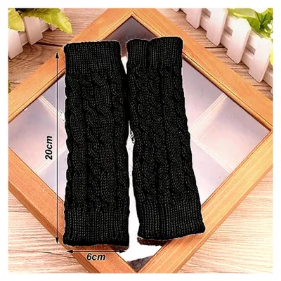 Produktbild von Handstulpen, 2 Paar Weiche Strickhandschuhe Ohne Finger, Winterhandschuhe Fingerlos Für Mädchen und Damen