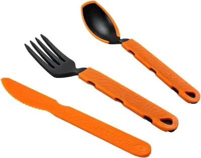Produktbild von Jetboil TrailWare, Silikon, utensil Set, Schwarz, Orange, Schwarz, Orange, 40 mm, 25 mm