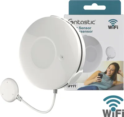 Produktbild von Fontastic WLAN Wassersensor weiß Halterung mit Sensorkabel komp. zu Android, iOS