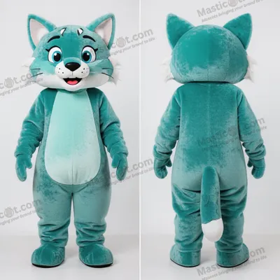 Imagen del producto de Disfraz MASTICOT de lince juguetón color turquesa