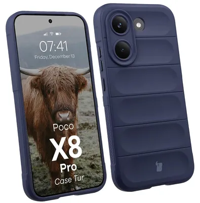 Produktbild von Robuste Handyhülle für Xiaomi POCO X8 Pro, Bizon Case Tur, Dunkelblau