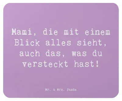 Produktbild von Mr. & Mrs. Panda Mauspad Spruch Mami Superkraft - Lavendeltraum - Geschenk, Mom, pc mausunterlage, Aufmerksamkeit, Geschenke, Mousepad, laptop, Liebe, handgemacht