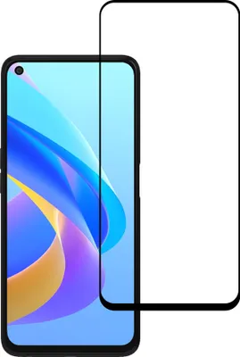 Produktbild von Smartphonica Displayschutzfolie geeignet für Oppo A76 - Full Cover Tempered Glass - Gehärtetes Glas geeignet für Oppo A76
