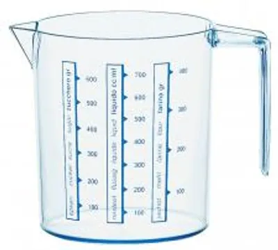 Produktbild von COSMOPLAST Messbecher, transparent, 0,75 Liter