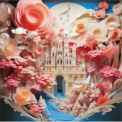 Obrázok produktu pre HEYE Štvorcové puzzle Paper-Like: Biely zámok 1000 dielikov