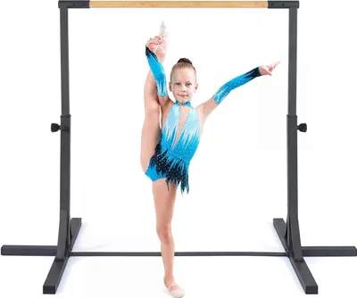 Immagine prodotto di Barra da ginnastica regolabile per bambini, 85-145 cm, capacità 65 kg