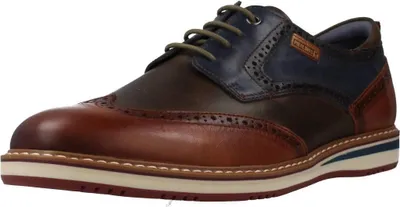 Produktbild von Pikolinos Herren Schnürschuh Leder Brogue Lochmuster perforiert Avila M1T-4191C1, Größe:41 EU, Farbe:Mehrfarbig