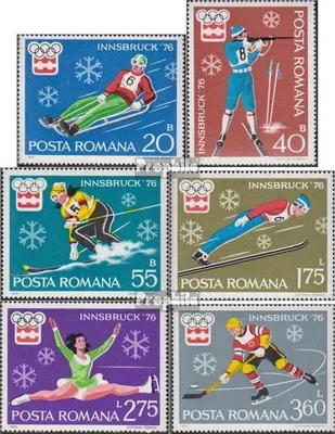Produktbild von Briefmarken Rumänien 1976 Mi 3312-3317 (kompl.Ausg.) postfrisch Olympische Winterspiele 1976