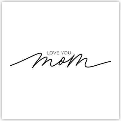 Produktbild von Poster - Poster ohne Rahmen - Ich liebe dich Mama - 50x50 cm - Wand Bild - Wanddeko - Wandbilder - Kunstposter - Wandposter - Bilder - Kunstdruck - Wanddekoration - Wandbild - P2XAC50x50-4794