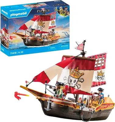 Zdjęcie produktu dla PLAYMOBIL PIRATES 71418 STATEK PIRACKI okrt d piracka dka