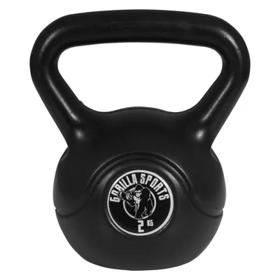 Produktbild von GORILLA SPORTS® Kettlebell - 2kg Gewichte, aus Kunststoff - Kugelhantel, Schwunghantel, Kugelgewicht